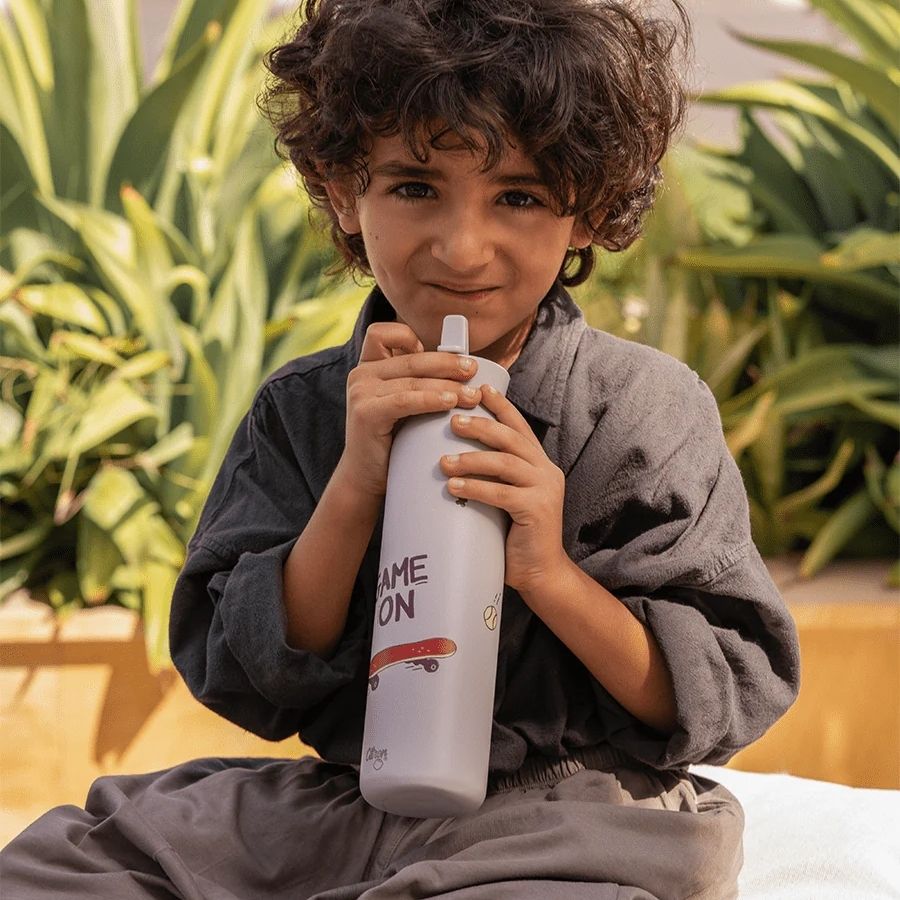 Stainless Steel Insulated Water Bottle and Food Jar — Leakproof Portable Vacuum