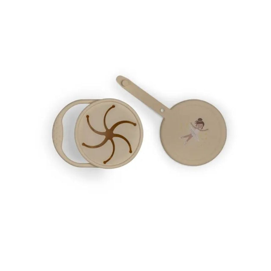 Citron Spill Free Snack Cup for Toddlers with Leak-Resistant Lid and Easy-Grip Design