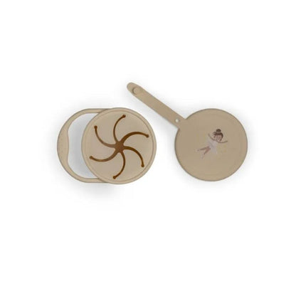 Citron Spill Free Snack Cup for Toddlers with Leak-Resistant Lid and Easy-Grip Design