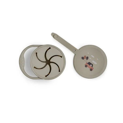 Citron Spill Free Snack Cup for Toddlers with Leak-Resistant Lid and Easy-Grip Design