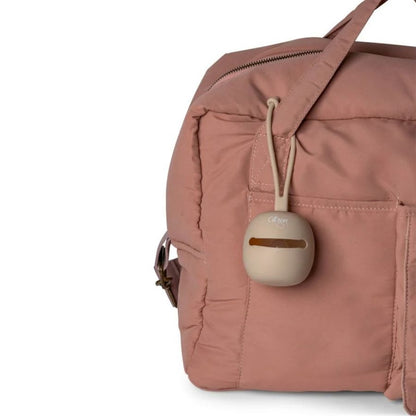 Citron Silicone Pacifier Holder with Clip and Adjustable Strap for Baby Pacifiers