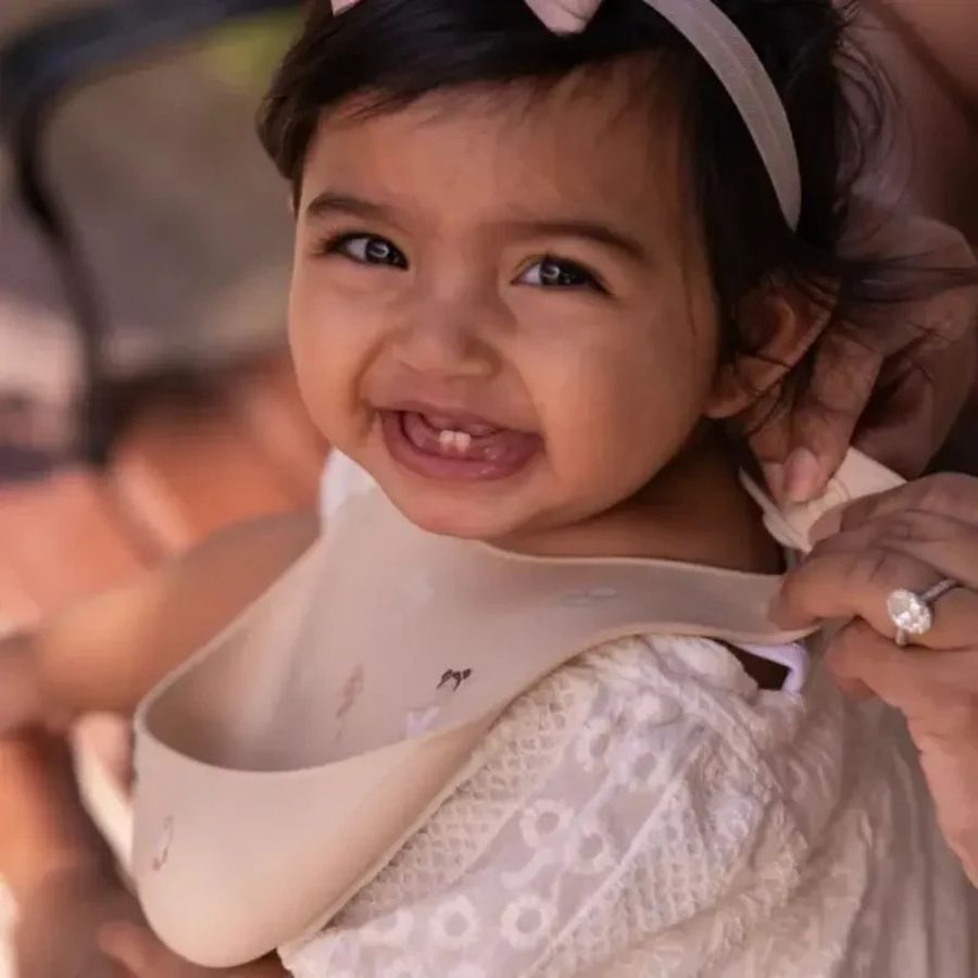 Citron Silicone Bib for Babies and Toddlers, Waterproof Easy-Clean Mealtime Bib