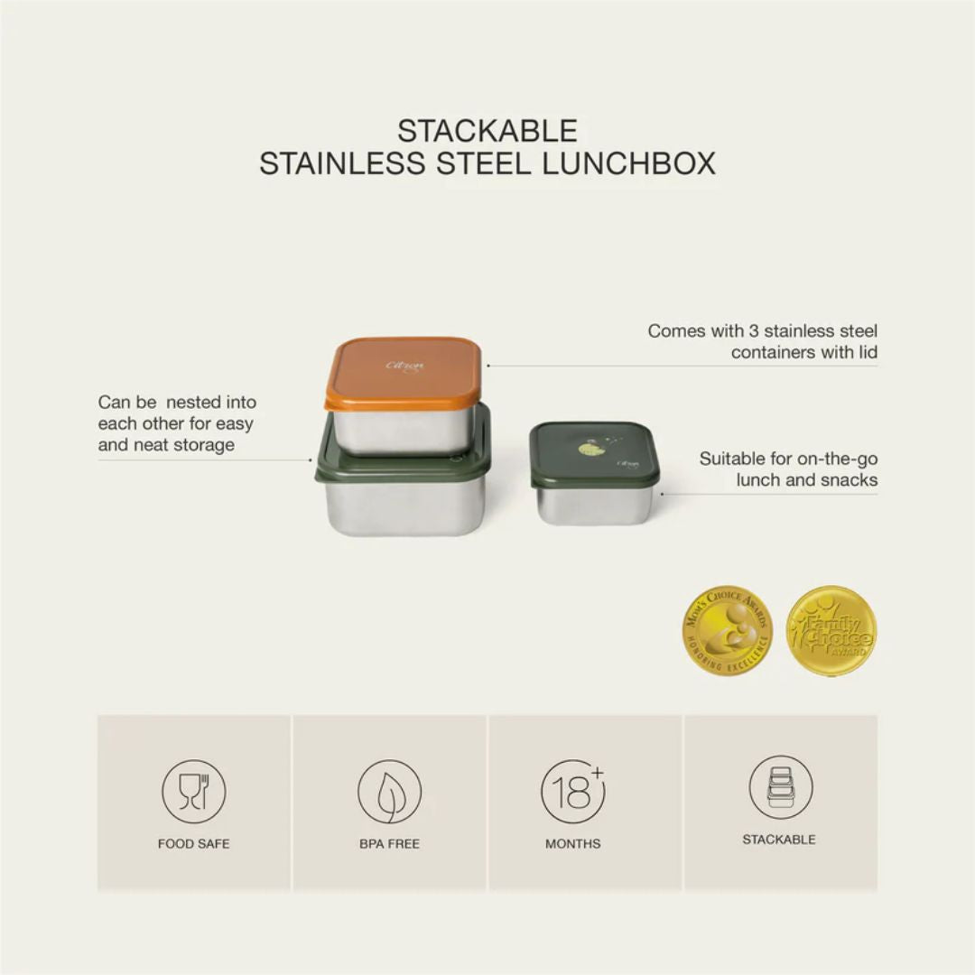 Stainless Steel Stackable Lunchbox