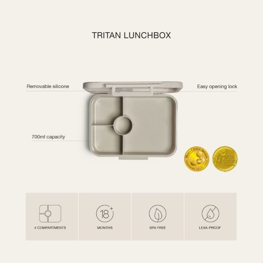 Tritan Lunchbox & Snackbox Collection, Durable Leakproof Kids Food Containers