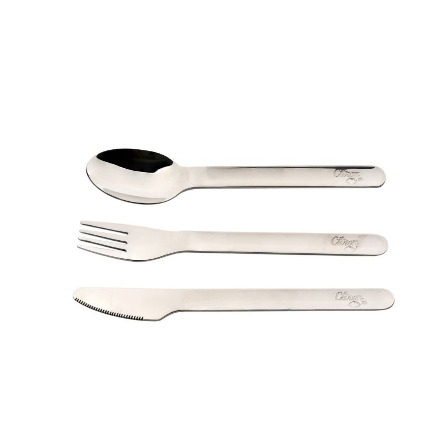 Citron PLA Tableware and Cutlery Set with Case - Sustainable Reusable Kids Dinnerware