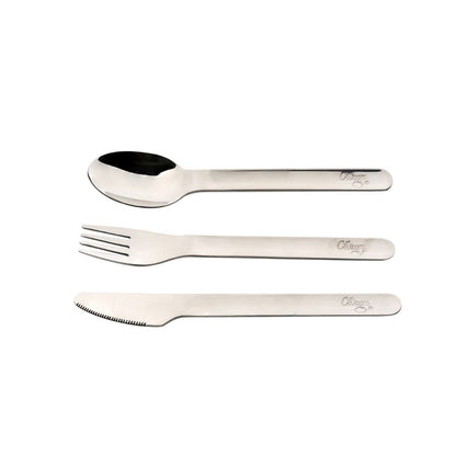 Citron PLA Tableware and Cutlery Set with Case - Sustainable Reusable Kids Dinnerware