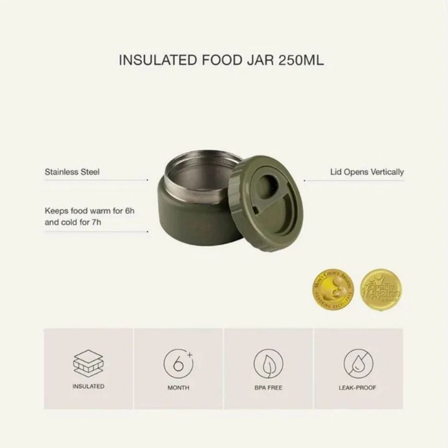 Stainless Steel Food Jar Durable Leakproof Insulated Portable Meal Container