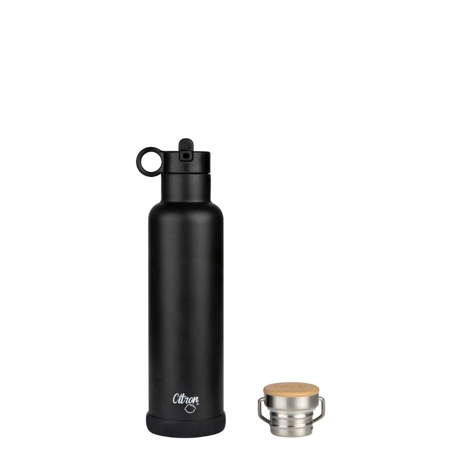 Stainless Steel Insulated Water Bottle and Food Jar — Leakproof Portable Vacuum