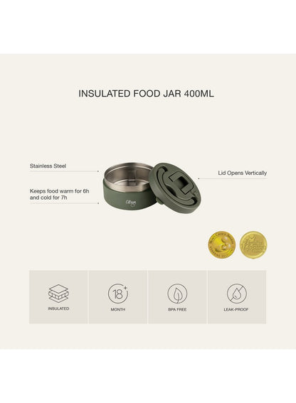 Ss Food Jar 400Ml Navy Blue