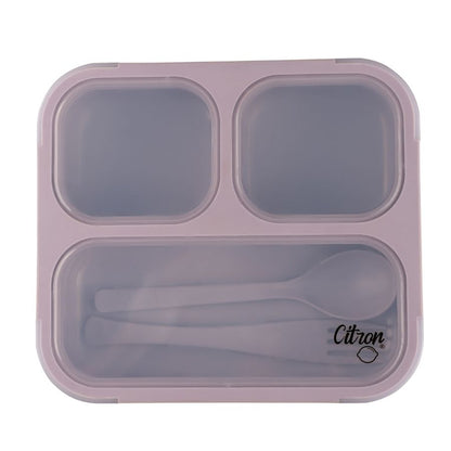 Lunchbox with Fork and Spoon - Portable Insulated Bento Box for School Work Travel