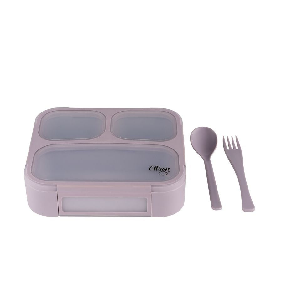 Lunchbox with Fork and Spoon - Portable Insulated Bento Box for School Work Travel