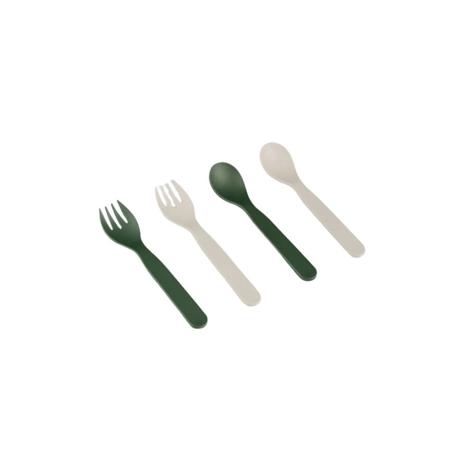 Citron PLA Cutlery Set of 2 and Case Sustainable Tableware for On-the-Go