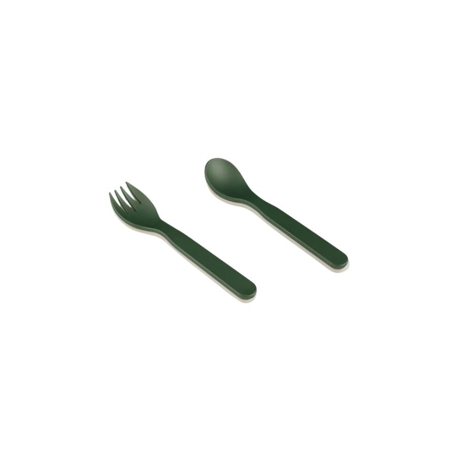 Citron PLA Cutlery Set of 2 and Case Sustainable Tableware for On-the-Go