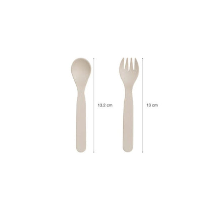 Citron PLA Cutlery Set of 2 and Case Sustainable Tableware for On-the-Go