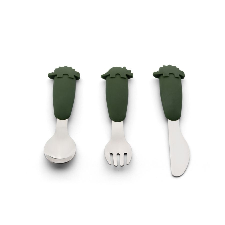 Citron PLA Tableware and Cutlery Set with Case - Sustainable Reusable Kids Dinnerware