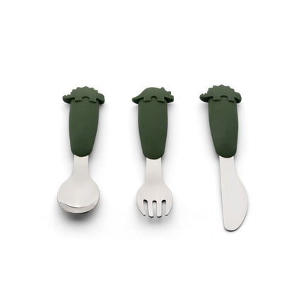 Citron PLA Tableware and Cutlery Set with Case - Sustainable Reusable Kids Dinnerware
