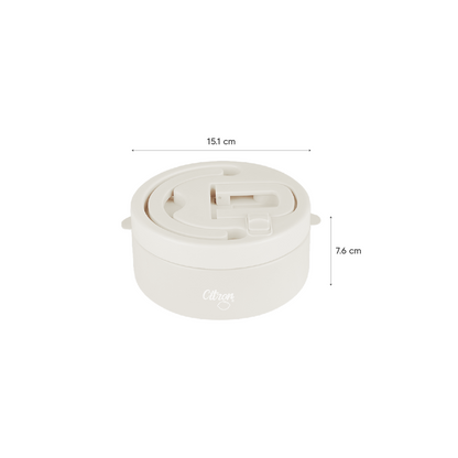 Citron Stainless Steel Food Jar 400Ml Caramel