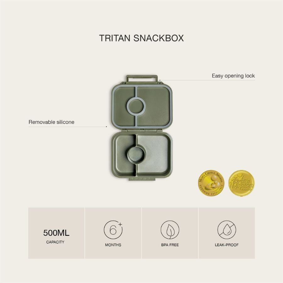 Tritan Lunchbox & Snackbox Collection, Durable Leakproof Kids Food Containers