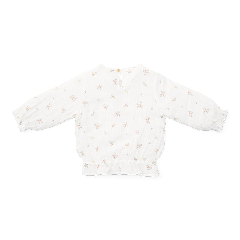 بلوزة موسلين بأكمام طويلة - وايت ميدوز