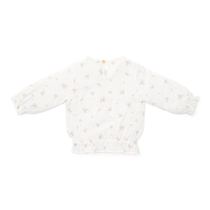 بلوزة موسلين بأكمام طويلة - وايت ميدوز