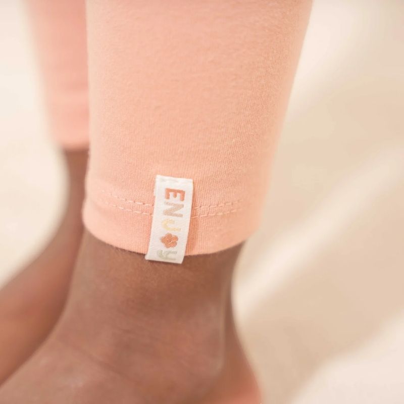 بنطال ضيق من القطن العضوي - زهري