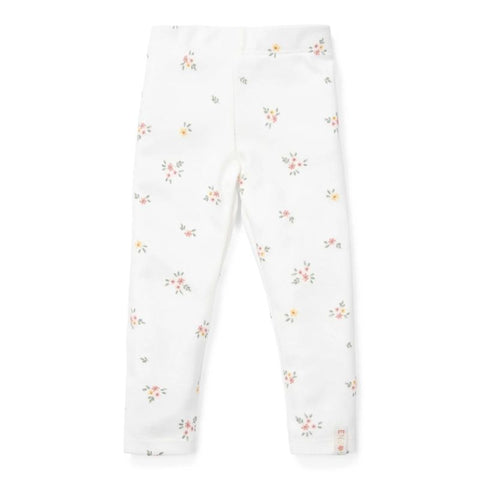 *Pre-order May* Organic Cotton Leggings - White Meadows