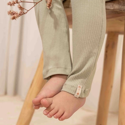 بنطلون واسع مضلع - أخضر عشبي