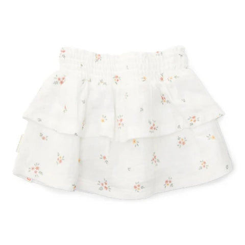 Muslin Cotton Skirt - White Meadows