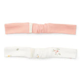 2 Pack Headband Set - White Meadows / Flower Pink