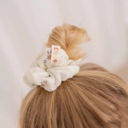 3 Pack Scrunchies - White Meadows / Sunshine Checks / Flower Pink