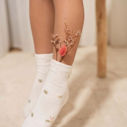 عبوة من 3 جوارب - وردي زهري / أبيض مروج / أصفر عسلي