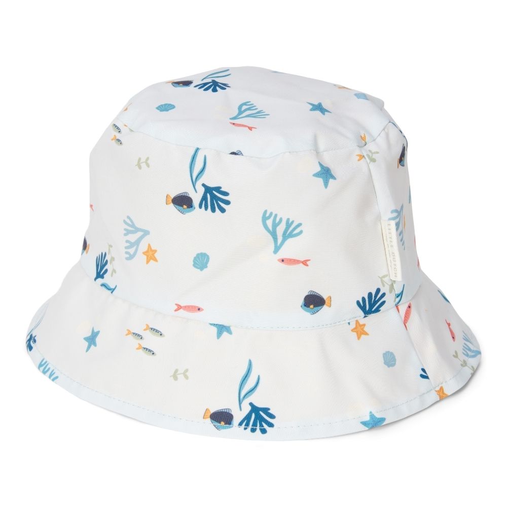 Reversible Sun Hat Honey Yellow / Ocean Treasures