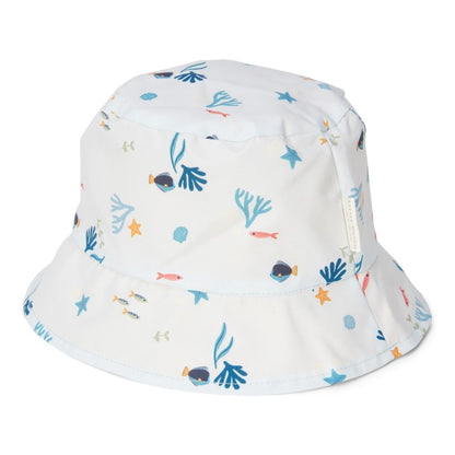 Reversible Sun Hat Honey Yellow / Ocean Treasures