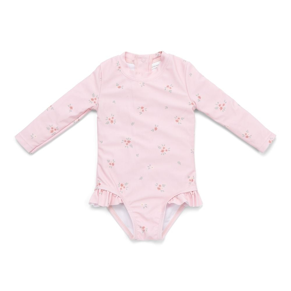 ملابس سباحة بأكمام طويلة وكشكشة من روزي ميدوز