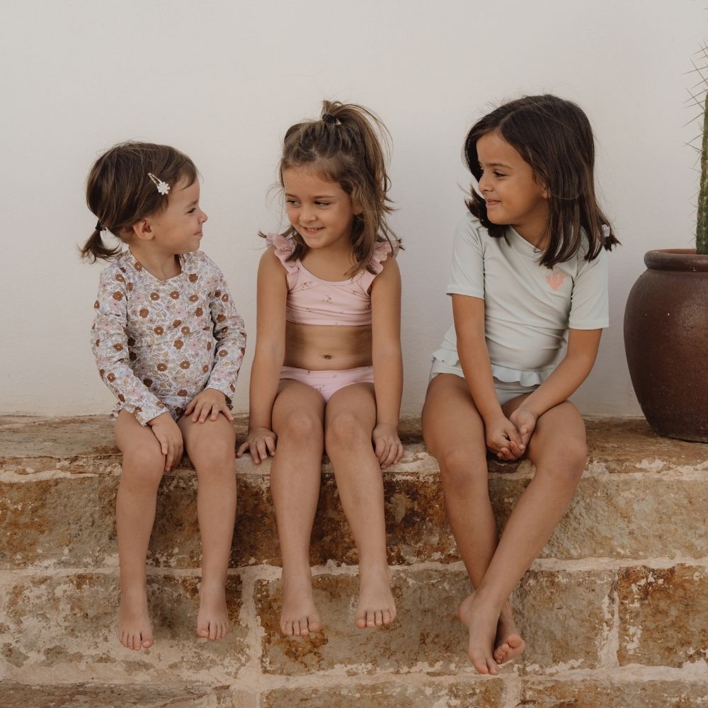 Bikini Swimsuit Set Ruffles Rosy Meadows