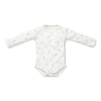 Little Dutch | Long Sleeve Wrap Bodysuit - Baby Bunny | Sweet Pea