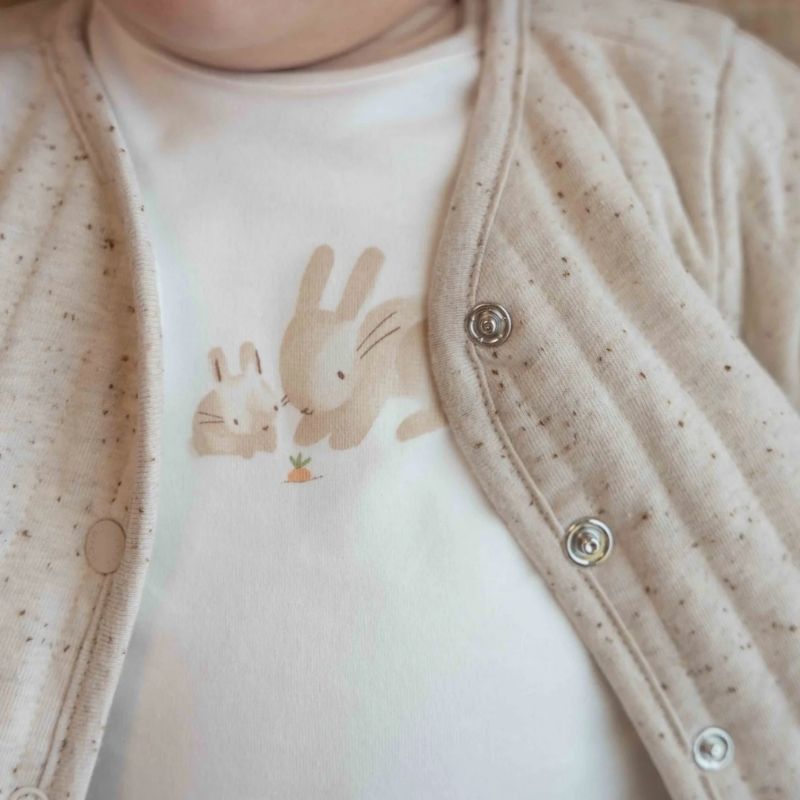 Reversible Cardigan - Baby Bunny / Sand
