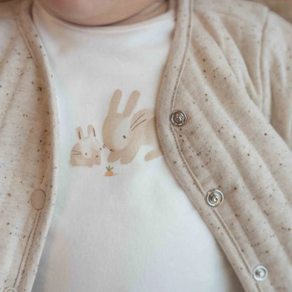 Reversible Cardigan - Baby Bunny / Sand