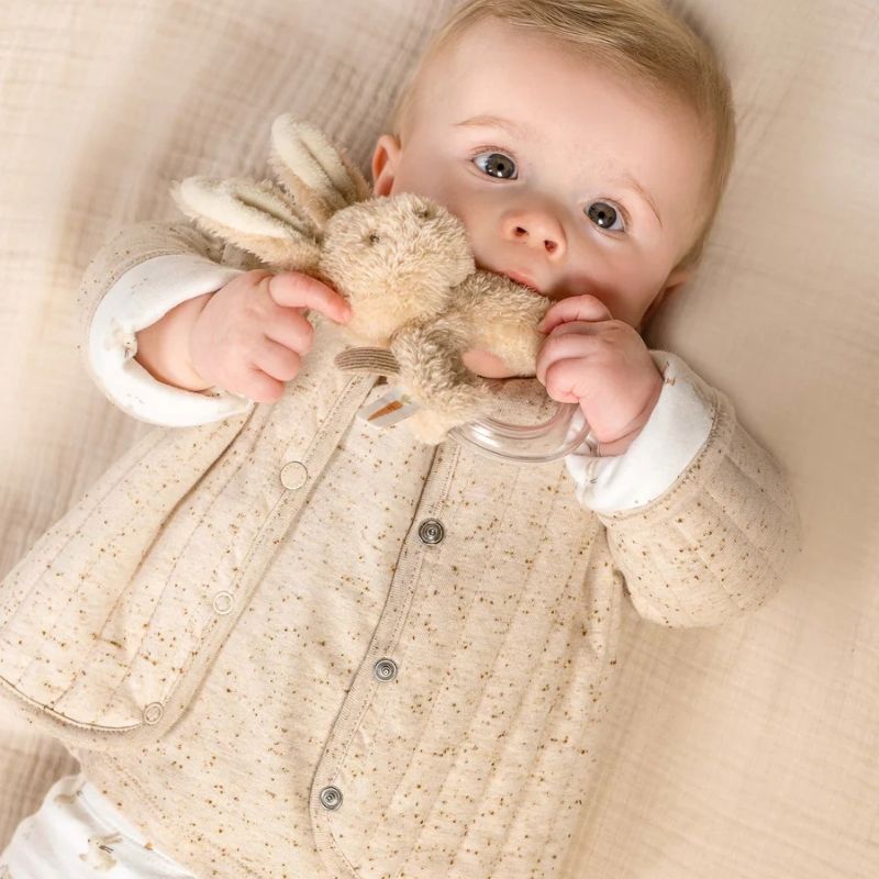 Reversible Cardigan - Baby Bunny / Sand