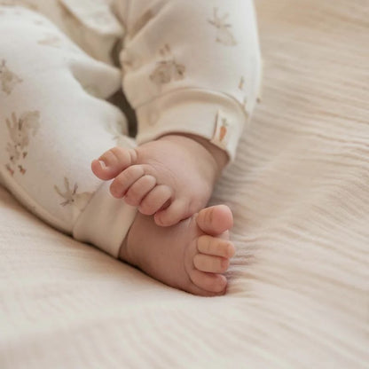 بدلة نوم أرنب للأطفال من قطعة واحدة - قطن عضوي