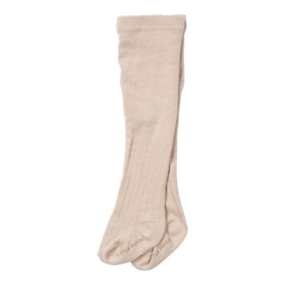 Soft Knit Cotton Tights - Sand