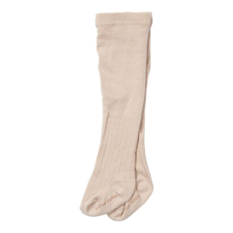 Soft Knit Cotton Tights - Sand