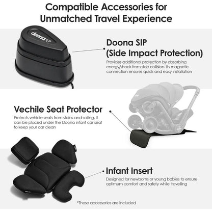 مقعد سيارة للأطفال دونا إكس نيترو أسود