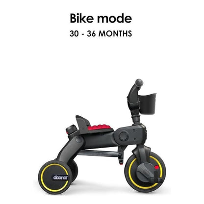 دراجة ثلاثية العجلات Doona Liki Trike S3 المدمجة القابلة للطي - أحمر لهبي