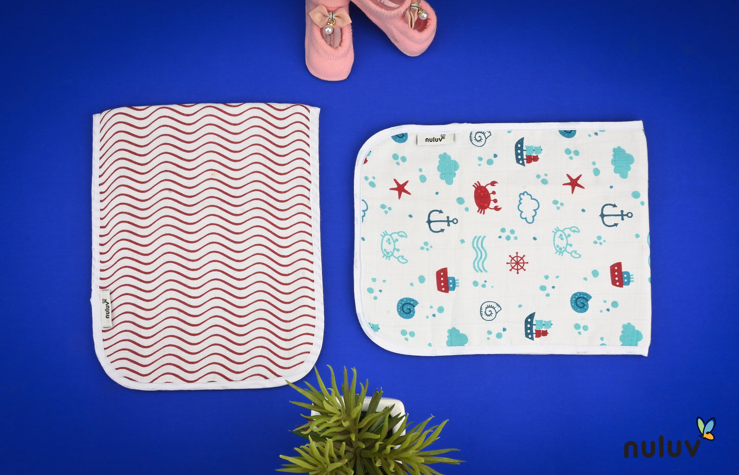 Anchor Baby Cloths and Swaddle Wraps Multi-Item Set for Infant Care Essentials