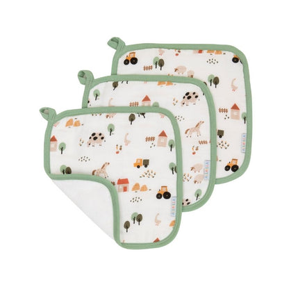 منشفة غسيل من 3 قطع - باقة زهور