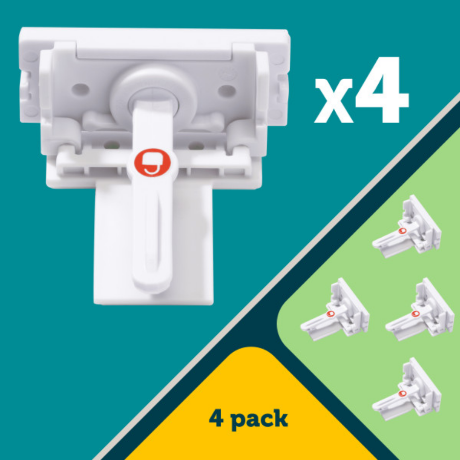 Secure-to-Explore Adhesive Locks (4 locks)