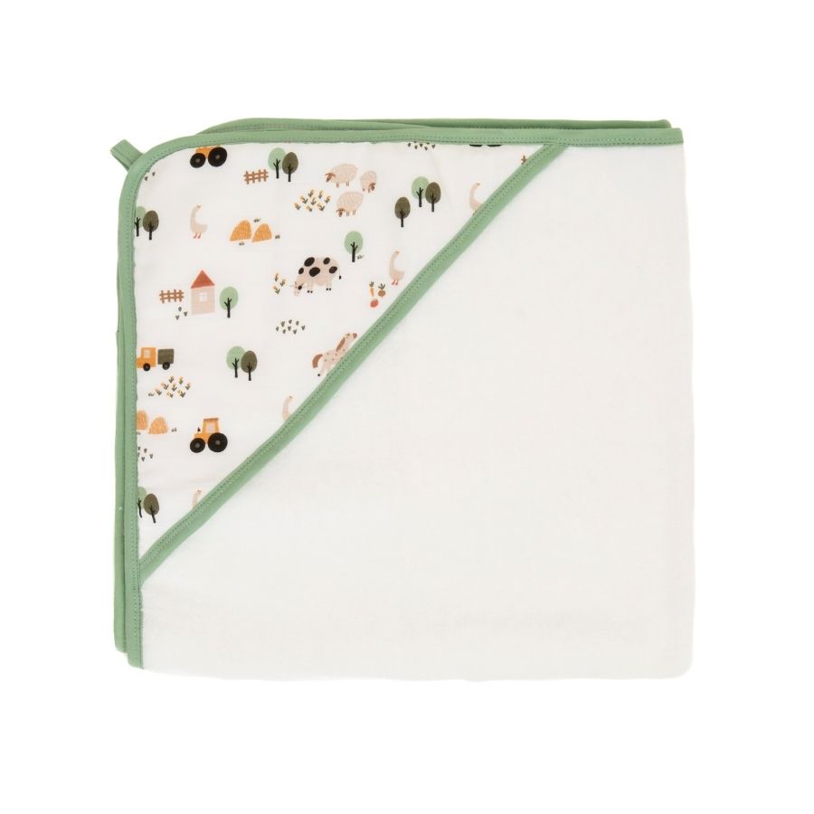 منشفة بغطاء رأس - باقة زهور