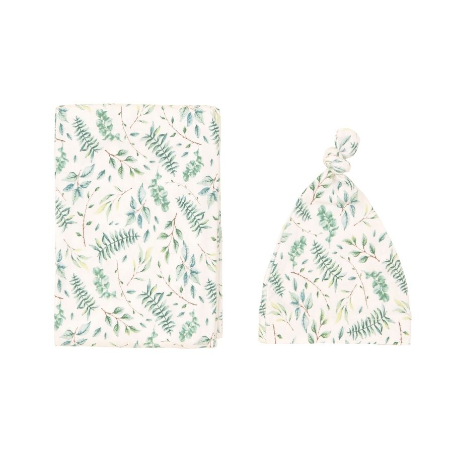 Jersey Swaddle & Beanie Set