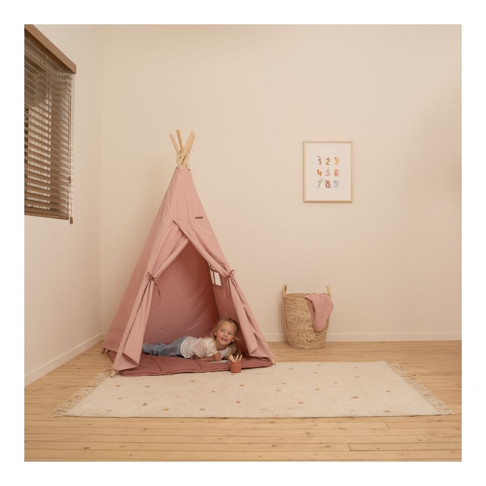 Little Dutch Kids Teepee Tent Pink - Buy Online From Sweet Pea UAE